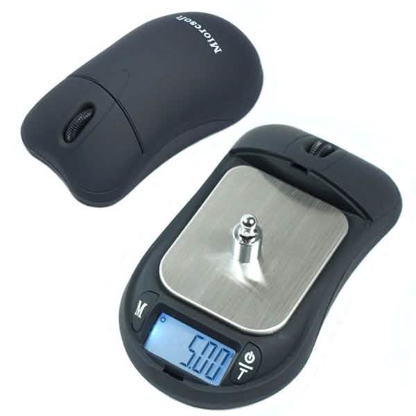 Balanza de bolsillo digital de 100 g x 0,01 g estilo ratón portátil