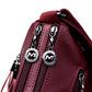 Women's Soft Leather Large Capacity Mom Korean Crossbody Bags