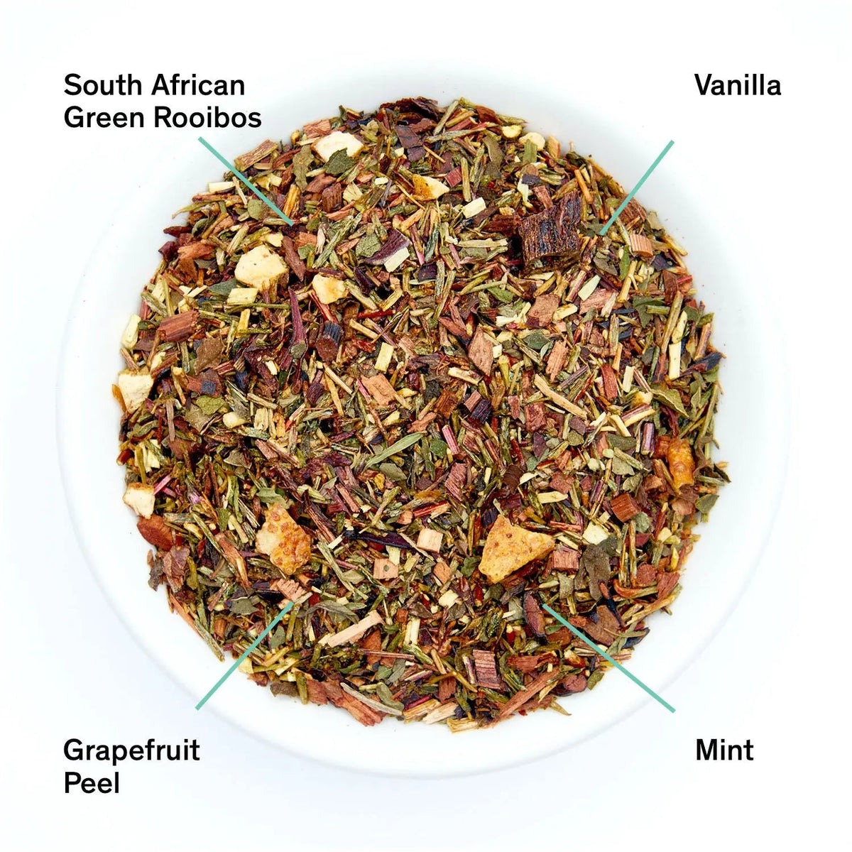 Cocteau - Té Rooibos de Menta, Pomelo y Vainilla (Sin Cafeína)
