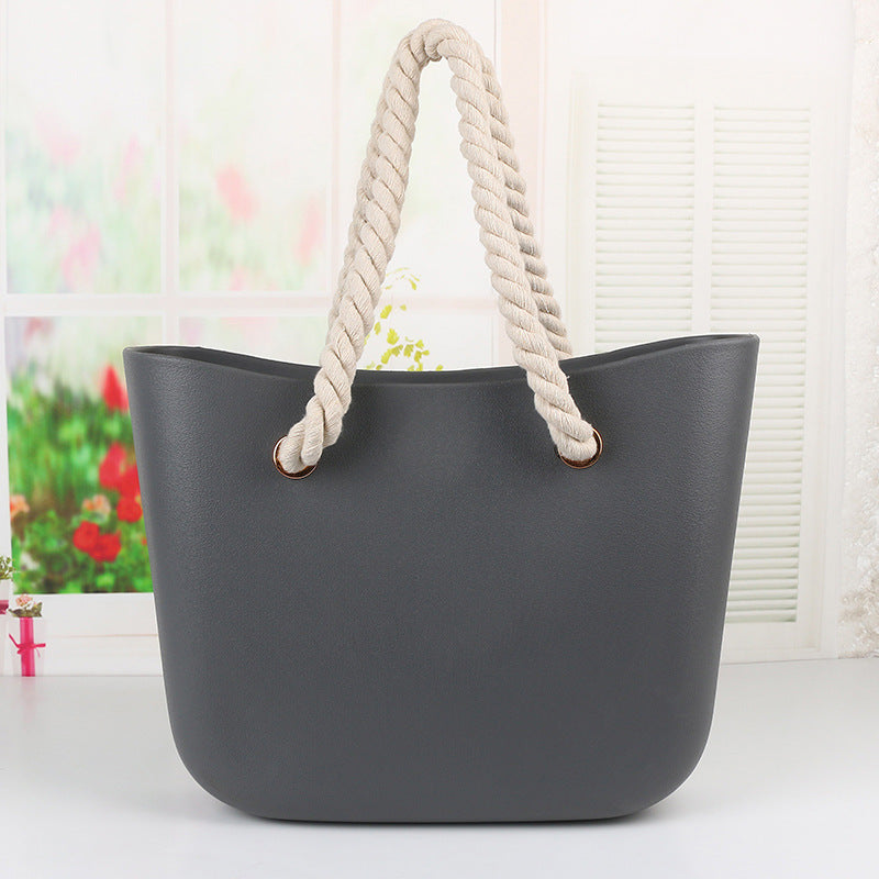 Women's Beach Candy Color Woven Hemp Rope Bags