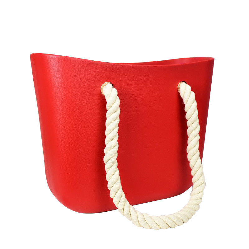 Women's Beach Candy Color Woven Hemp Rope Bags