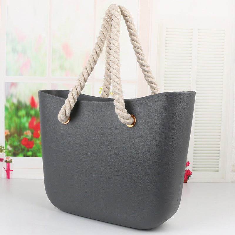 Women's Beach Candy Color Woven Hemp Rope Bags