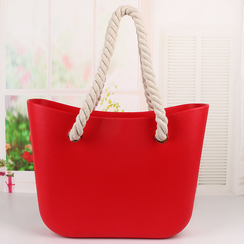 Women's Beach Candy Color Woven Hemp Rope Bags
