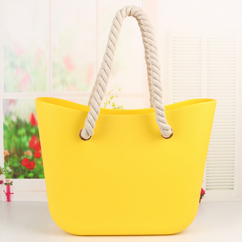 Women's Beach Candy Color Woven Hemp Rope Bags