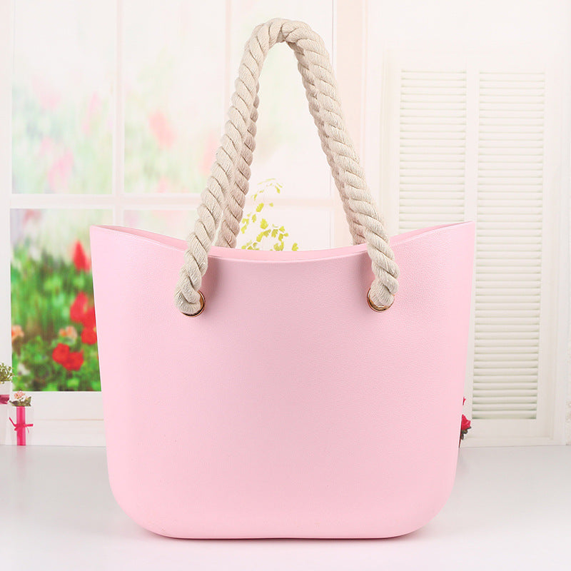 Women's Beach Candy Color Woven Hemp Rope Bags