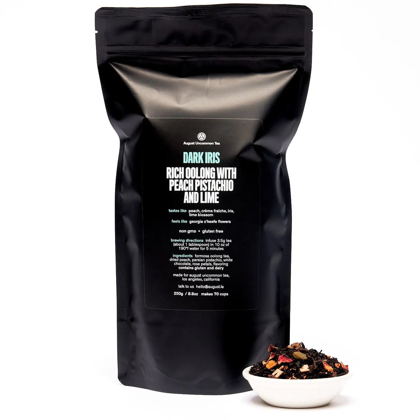 Lirio Oscuro - Té Oolong Durazno Pistacho