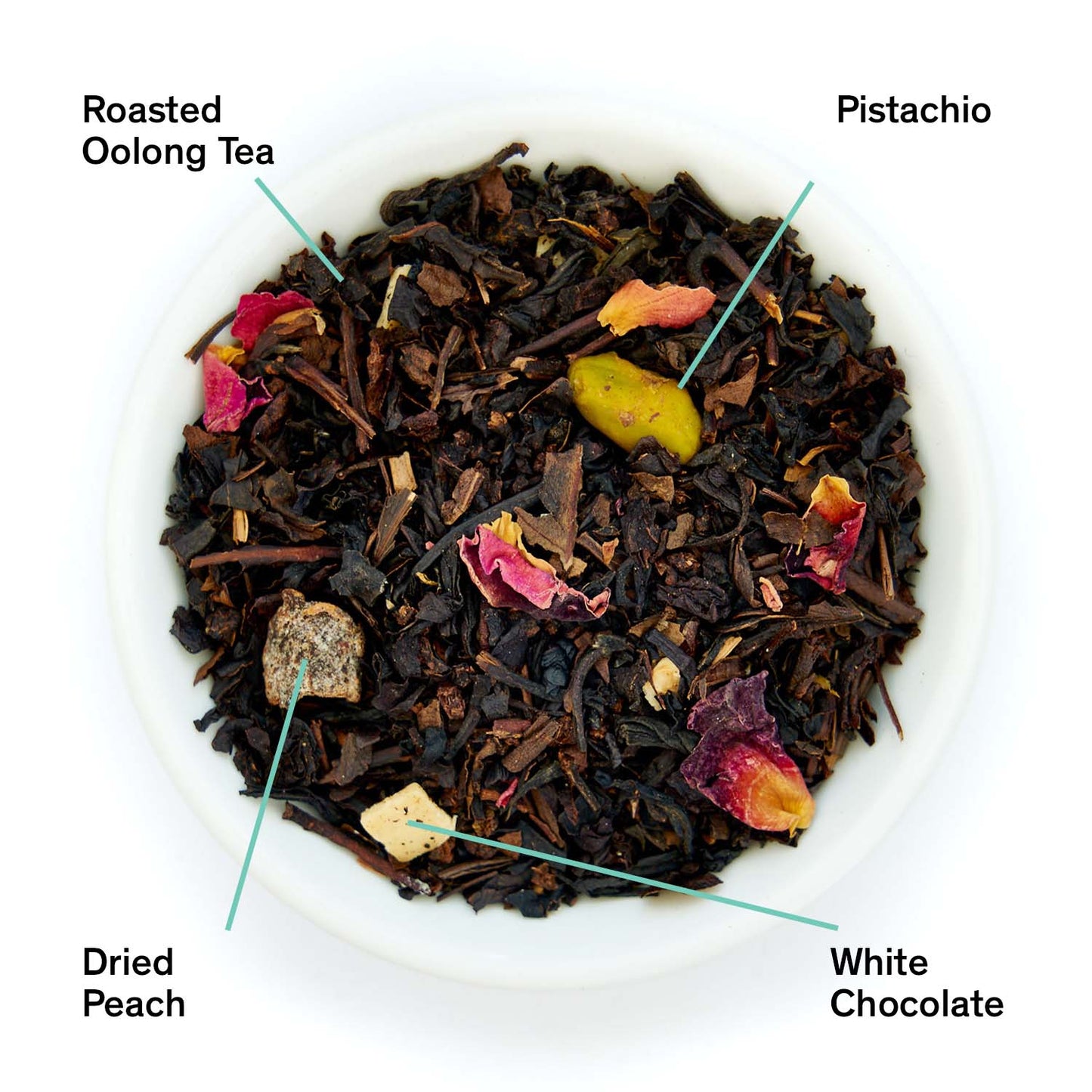 Lirio Oscuro - Té Oolong Durazno Pistacho