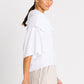 Pima Cotton Jackie O Top - White