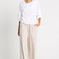 Pima Cotton Jackie O Top - White