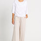 Pima Cotton Jackie O Top - White