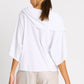 Pima Cotton Jackie O Top - White