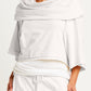 Top Jackie O de felpa francesa - Blanco