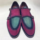 C Collection Suede Monkstrap Shoe - Red