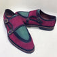 C Collection Suede Monkstrap Shoe - Red