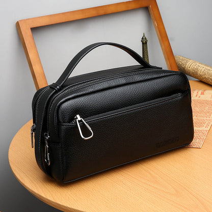 Men's Clutch Large Capacity Business Soft Leather Men's Handbags