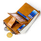 Men's Genuine Leather Style Oil Wax Short Men's Wallets