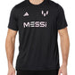 adidas Mens Messi Wordmark Short Sleeve T-Shirt Core Black