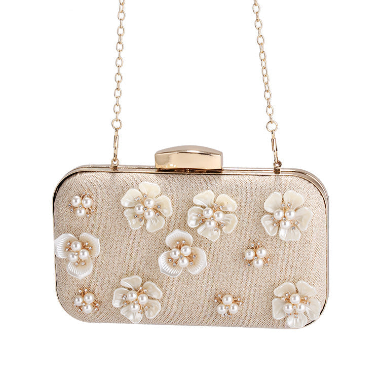 Women's Dinner Pearl Banquet Clutch Dress Evening Bags