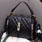 Women's Pattern Texture Fashionable Korean Style Portable Crossbody Bags