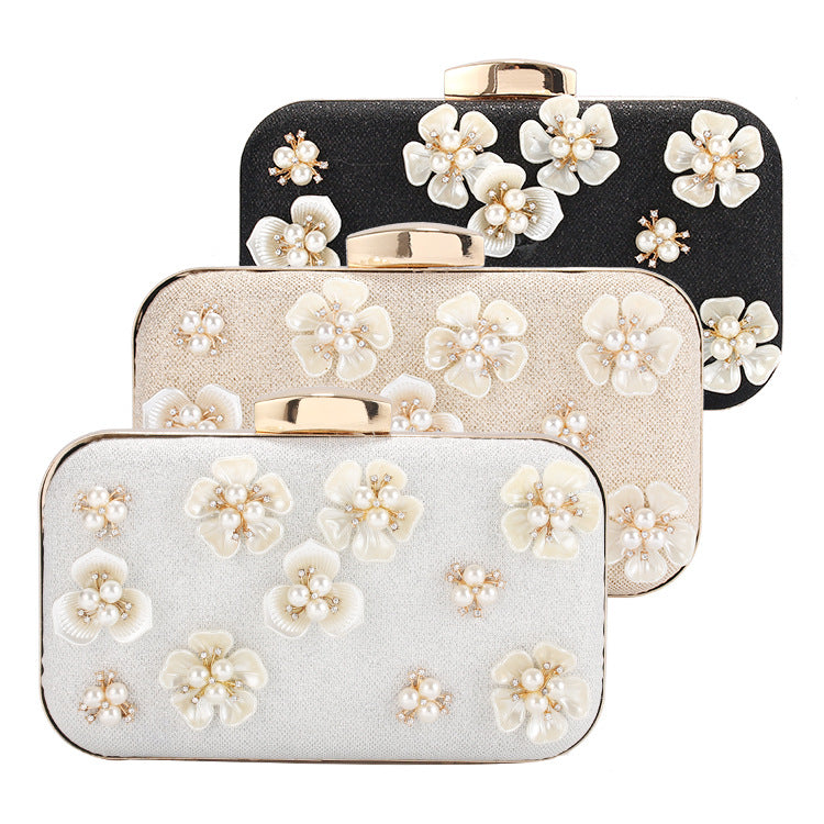 Women's Dinner Pearl Banquet Clutch Dress Evening Bags