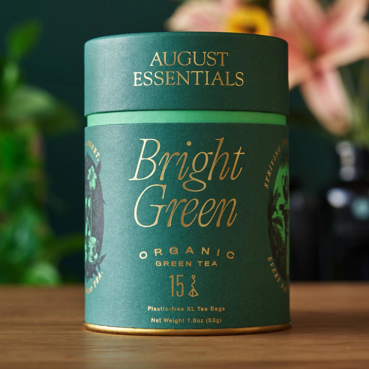 Té Verde Verde Brillante Essentials - 15 Bolsitas de Té