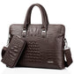 Men's Korean Style Business Large Capacity Crocodile Men's Briefcases