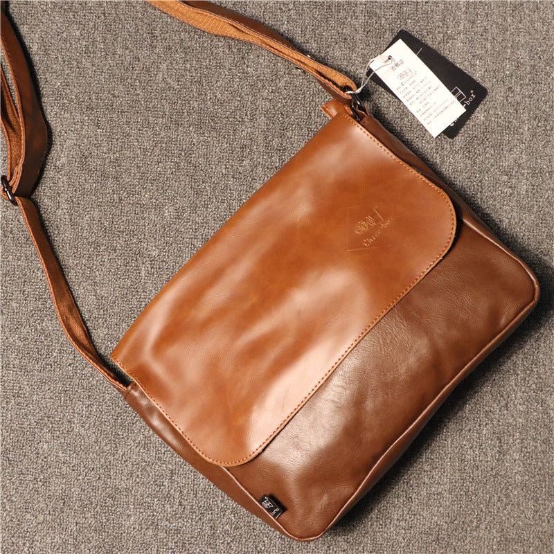 Men's Simplicity One Trendy British Retro Horizontal Bags