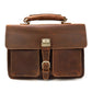 Men's Leather Retro Crazy Horse Double Compartment Men's Briefcases