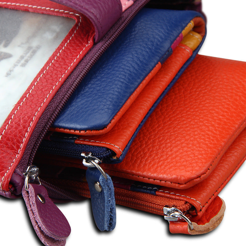 Women's Elegant Long First Layer Cowhide Ladies Wallets