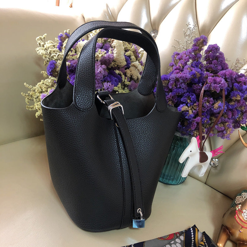 Vegetable Basket Lychee Pattern Female Versatile Handbags