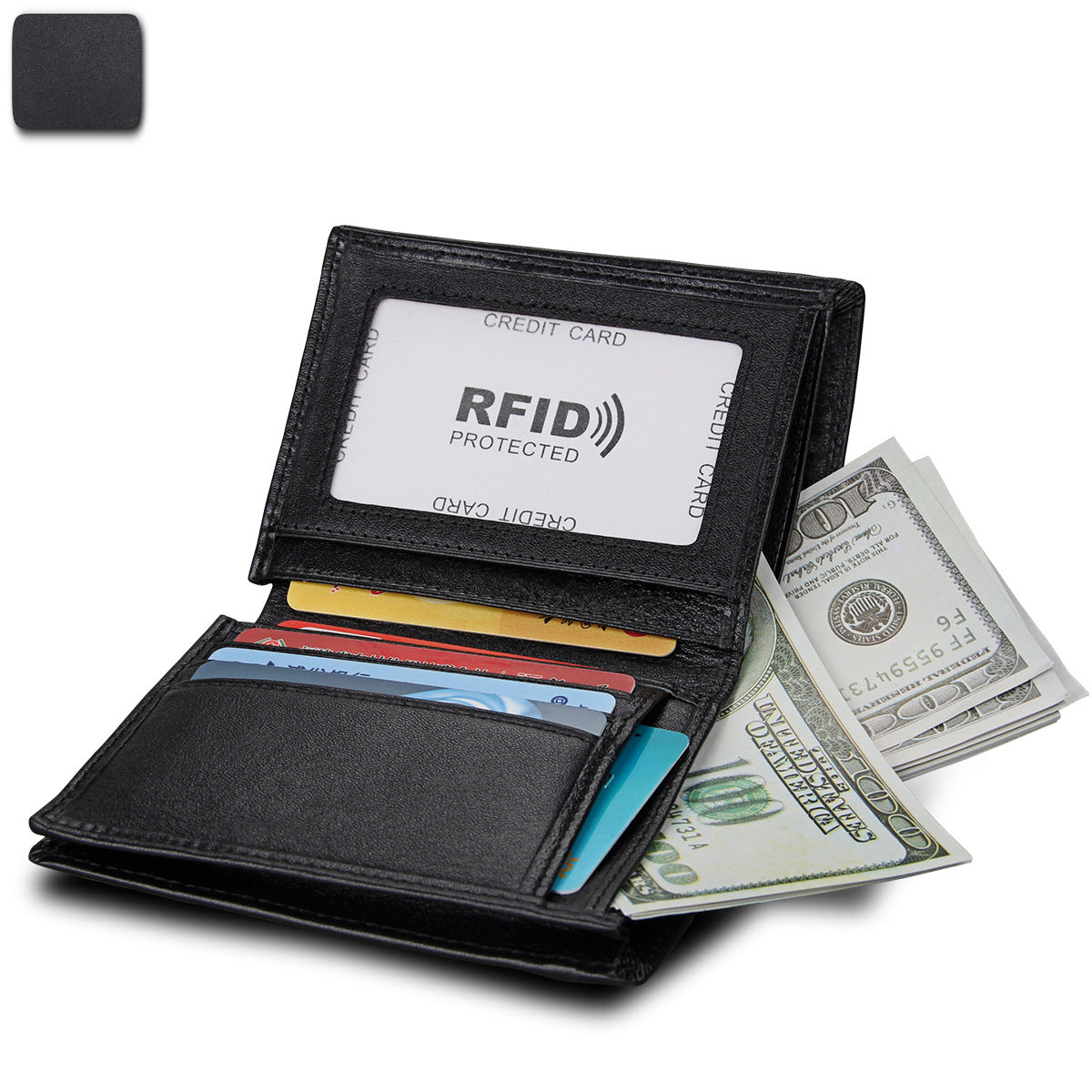 Men's Vintage Cowhide Short First Layer Leather Men's Wallets