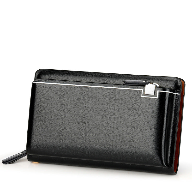 Men's Clutch Long Zip Male Mobile Men's Handbags