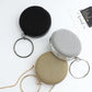 Women's Metal Circle Dinner Party Rhinestone Portable Solid Evening Bags