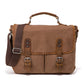 Men's Flying Vintage Canvas Crazy Horse Leather Men's Messenger Bags