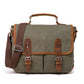 Men's Flying Vintage Canvas Crazy Horse Leather Men's Messenger Bags