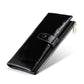 Women's Real Leather Long Clutch Retro Oil Purses