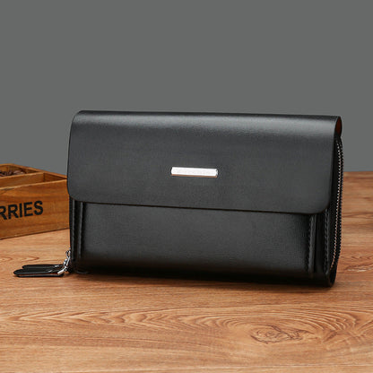 Men's Clutch Fashion Double Zip Large Capacity Men's Handbags
