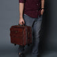 Wanderer Leather Trolly Suitcase Bag