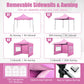 10 x 10 FT Pop up Canopy Tent with Sidewalls and Awning for Party Picnic Event