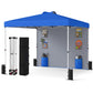 10 x 10 FT Pop up Canopy Tent with Sidewall 6 Pockets Instant Setup Commercial Gazebo