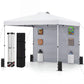 10 x 10 FT Pop up Canopy Tent with Sidewall 6 Pockets Instant Setup Commercial Gazebo