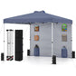 10 x 10 FT Pop up Canopy Tent with Sidewall 6 Pockets Instant Setup Commercial Gazebo
