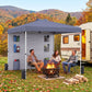 10 x 10 FT Pop up Canopy Tent with Sidewall 6 Pockets Instant Setup Commercial Gazebo