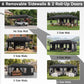 Carpa Cenador Plegable 10x20 FT con 6 Paredes Laterales