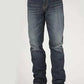 Stetson 1210 Straight Fit with X Pocket (Dark Wash) - Men's Jeans