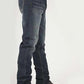 Stetson 1210 Straight Fit with X Pocket (Dark Wash) - Men's Jeans