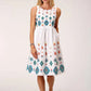 Vestido de algodón sin mangas Stetson Bright Schiffli (Blanco) - Mujer