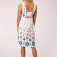 Vestido de algodón sin mangas Stetson Bright Schiffli (Blanco) - Mujer