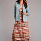 Stetson Sunset Serape Aztec Print - Women's Long Dress