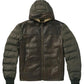 Stetson Novelty Solid Hooded Jacket (Brown) - Men's Leather Jacket